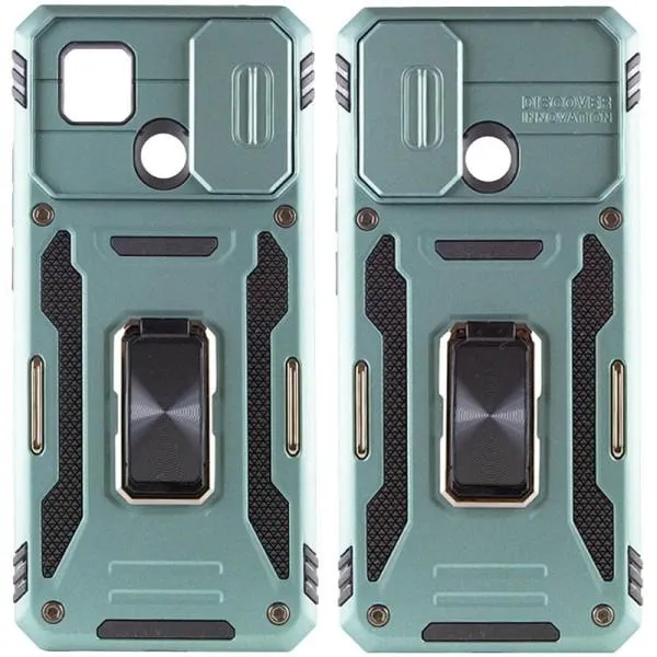 Ударостійкий чохол Camshield Army Ring для Xiaomi Redmi 9C / 10A — Зелений — фото 1