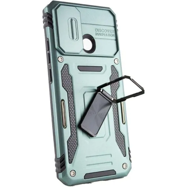 Ударостійкий чохол Camshield Army Ring для Xiaomi Redmi 9C / 10A — Зелений — фото 4