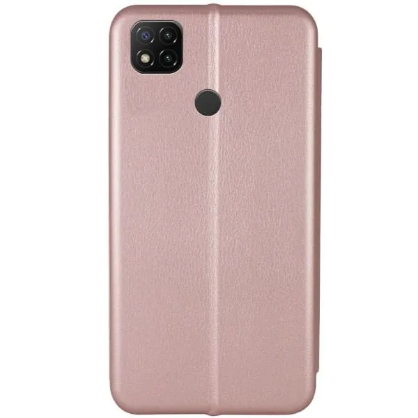 Кожаный чехол-книжка Classy для Xiaomi Redmi 9C / 10A — Rose Gold — фото 2