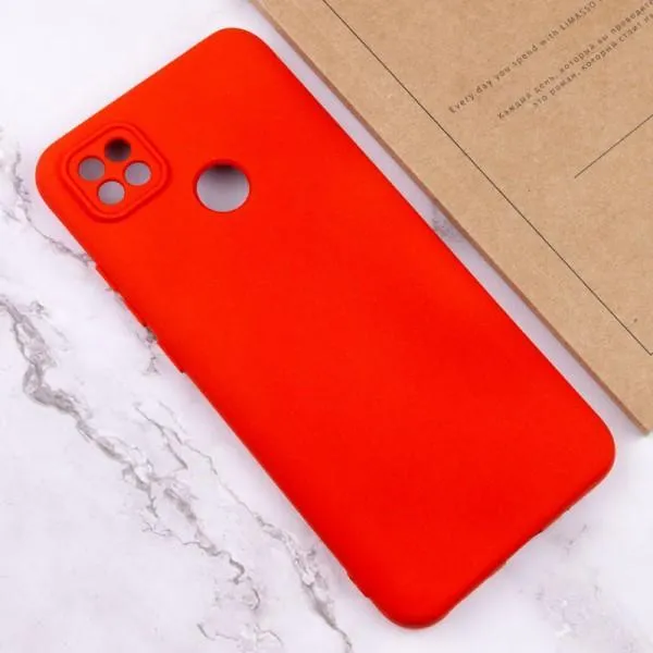 Чехол TPU GETMAN Liquid Silk Full Camera для Xiaomi Redmi 9C — Красный — фото 3
