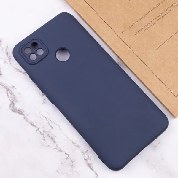 Чехол TPU GETMAN Liquid Silk Full Camera для Xiaomi Redmi 9C — Синий — фото 3