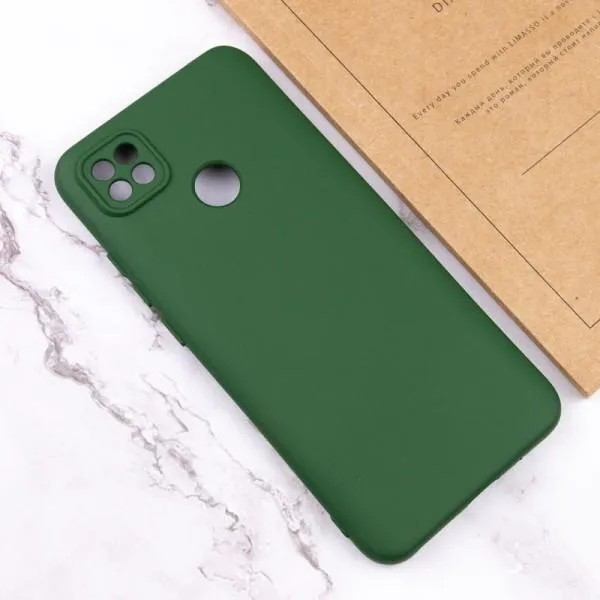 Чехол TPU GETMAN Liquid Silk Full Camera для Xiaomi Redmi 9C — Зеленый — фото 4