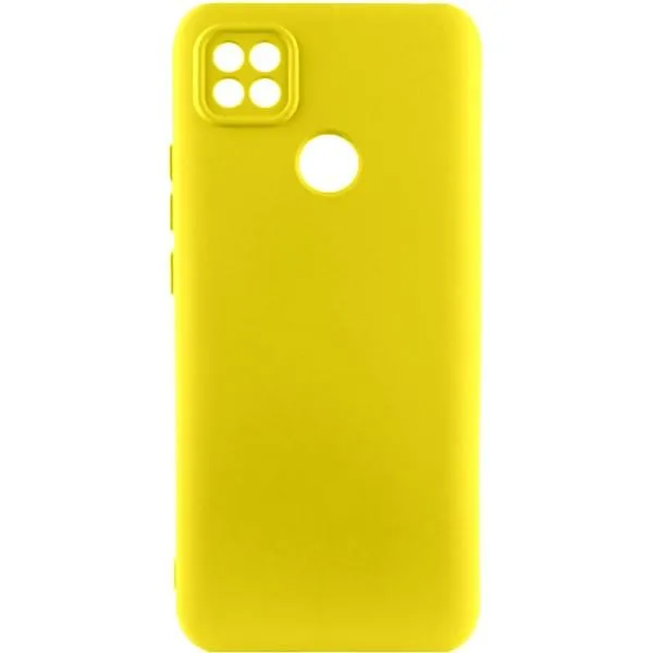 Чехол TPU GETMAN Liquid Silk Full Camera для Xiaomi Redmi 9C — Желтый