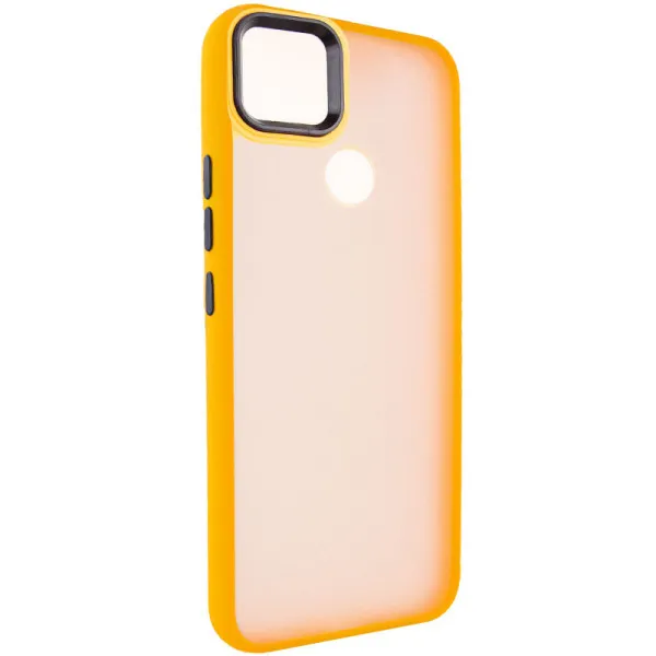 Чехол TPU+PC Lyon Frosted для Xiaomi Redmi 9C — Оранжевый — фото 1 Чехол TPU+PC Lyon Frosted для Xiaomi Redmi 9C — Оранжевый — фото 1