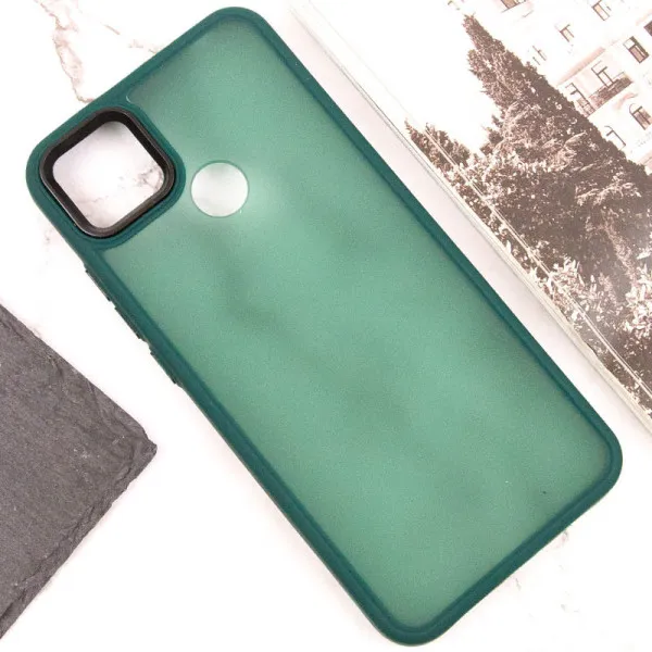 Чехол TPU+PC Lyon Frosted для Xiaomi Redmi 9C — Зеленый — фото 4 Чехол TPU+PC Lyon Frosted для Xiaomi Redmi 9C — Зеленый — фото 4