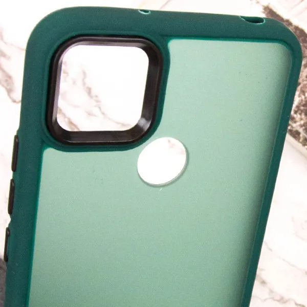 Чехол TPU+PC Lyon Frosted для Xiaomi Redmi 9C — Зеленый — фото 5 Чехол TPU+PC Lyon Frosted для Xiaomi Redmi 9C — Зеленый — фото 5
