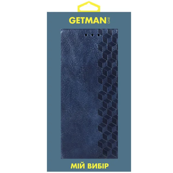 Кожаный чехол-книжка GETMAN Cubic (PU) для Xiaomi Redmi 9C — Синий — фото 5 Кожаный чехол-книжка GETMAN Cubic (PU) для Xiaomi Redmi 9C — Синий — фото 5