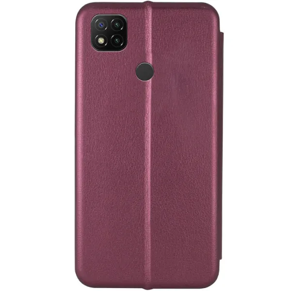 Шкіряний чохол-книжка Classy для Xiaomi Redmi 9C / 10A — Бордовий — фото 2