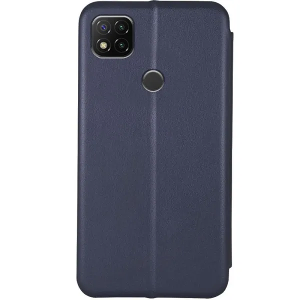 Кожаный чехол-книжка Classy для Xiaomi Redmi 9C / 10A — Темно-синий — фото 2