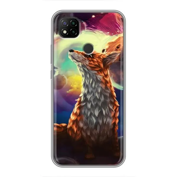 Чехол с принтом «Лисица в космосе» для Xiaomi Redmi 9c