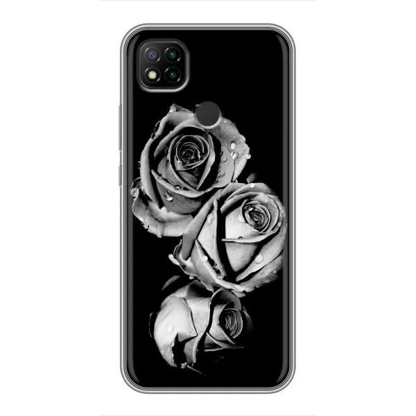 Чехол с принтом «Черная роза» для Xiaomi Redmi 9c
