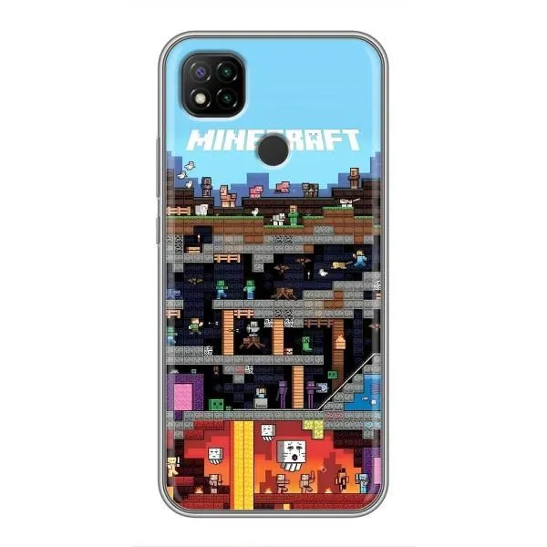 Чехол с принтом «фон Minecraft» для Xiaomi Redmi 9c