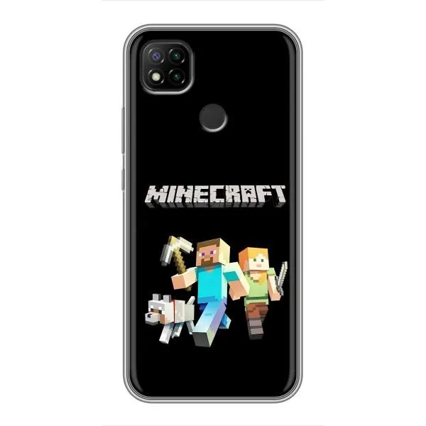 Чехол с принтом «герои Minecraft» для Xiaomi Redmi 9c