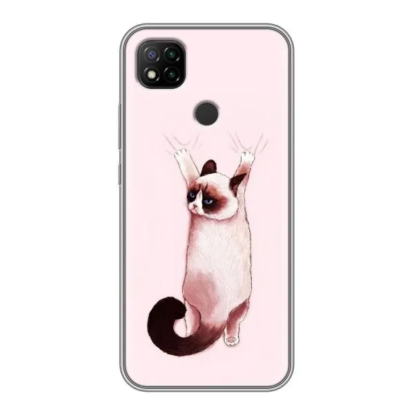 Чехол с принтом «Котик падает» для Xiaomi Redmi 9c