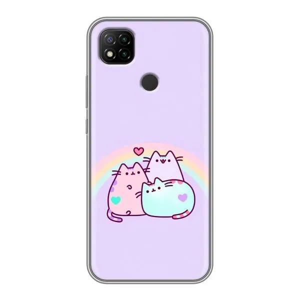 Чехол с принтом «Радужные котики» для Xiaomi Redmi 9c