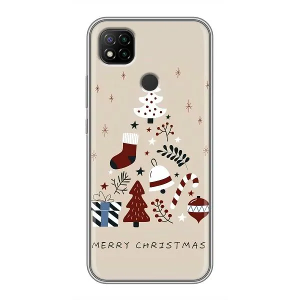 Чехол с принтом «Merry Christmas» для Xiaomi Redmi 9c Чехол с принтом «Merry Christmas» для Xiaomi Redmi 9c