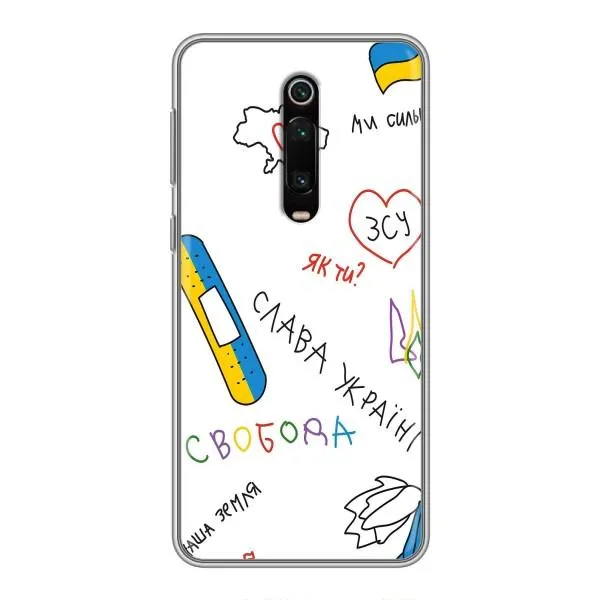 Чехол с принтом «Стикер» для Xiaomi Redmi K20