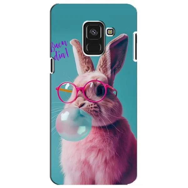 Чехол с принтом «Кролик в очках» для Samsung Galaxy A8 Plus 2018 (A730F)