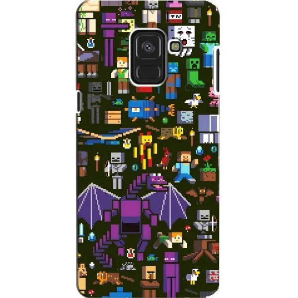 Чехол с принтом «Коллаж Майнкрафт» для Samsung Galaxy A8 2018 (A530F)