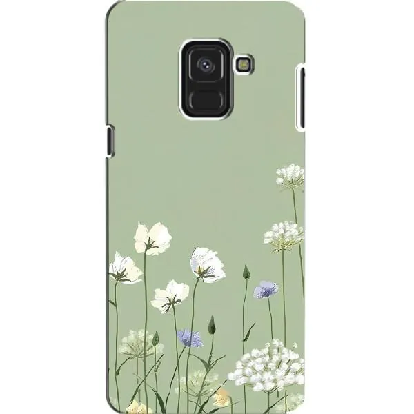 Чохол з принтом «Квіти на зеленому» для Samsung Galaxy A8 2018 (A530F)