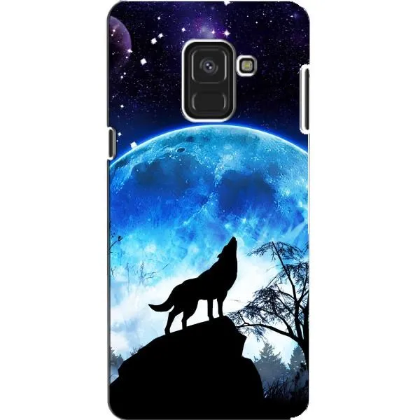 Чехол с принтом «Волк на луну» для Samsung Galaxy A8 2018 (A530F)