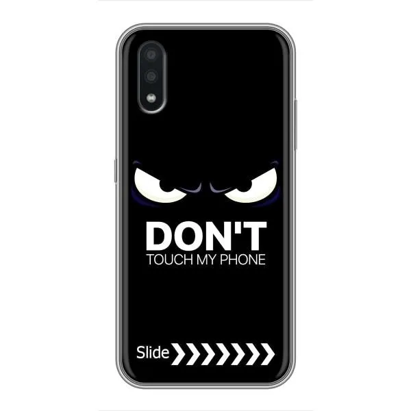 Чехол с принтом «Не трогай телефон» для Samsung Galaxy A01