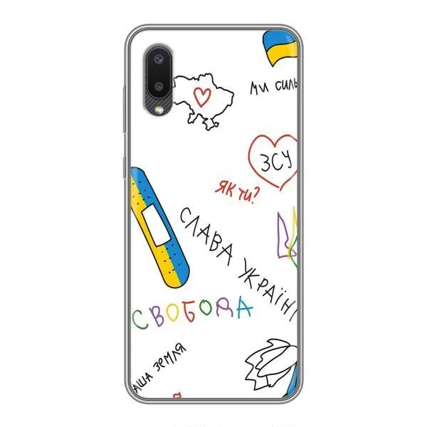 Чехол с принтом «Стикер» для Samsung Galaxy A02 Чехол с принтом «Стикер» для Samsung Galaxy A02