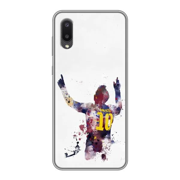 Чехол с принтом «Messi Barca» для Samsung Galaxy A02