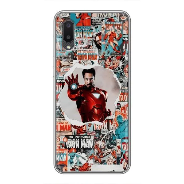 Чохол з принтом «Айронмен» для Samsung Galaxy A02