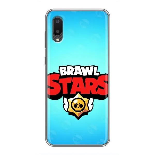Чохол з принтом «Лого Бравл Старс» для Samsung Galaxy A02