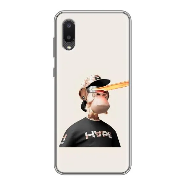 Чехол с принтом «обезьяна NFT в очках» для Samsung Galaxy A02