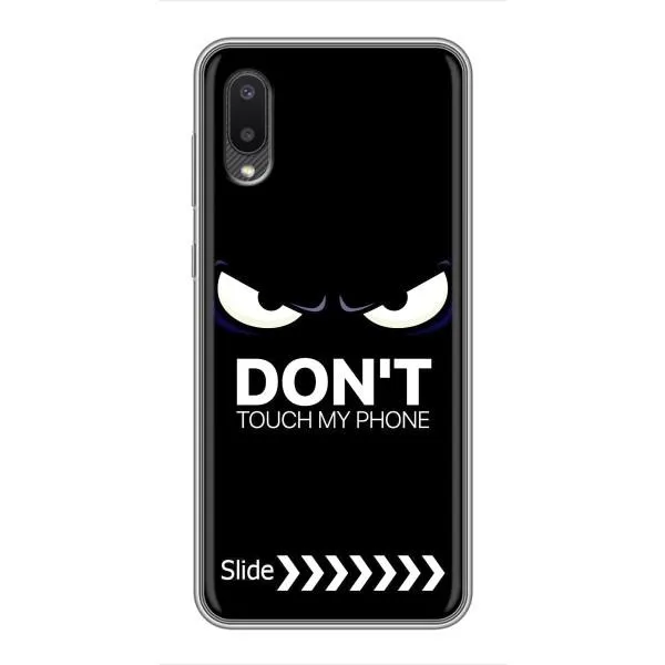 Чохол з принтом «Не чипай телефон» для Samsung Galaxy A02