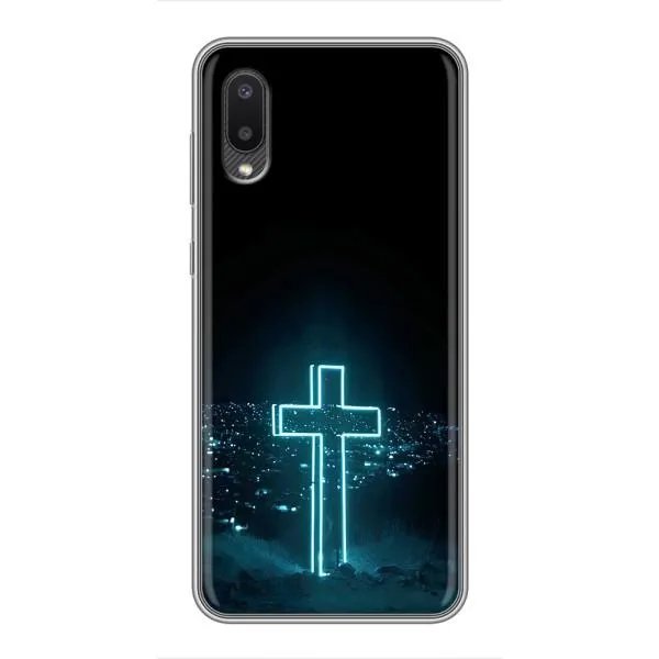 Чехол с принтом «Крест и город» для Samsung Galaxy A02