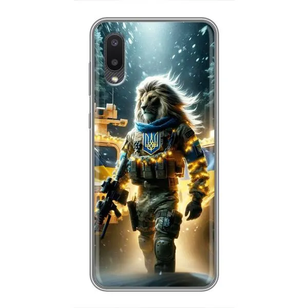 Чехол с принтом «ЛЕВ ЗСУ» для Samsung Galaxy A02