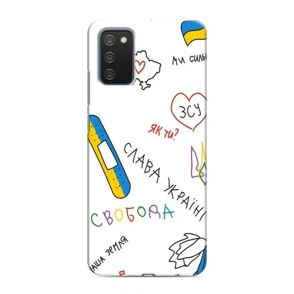 Чехол с принтом «Стикер» для Samsung Galaxy A02s