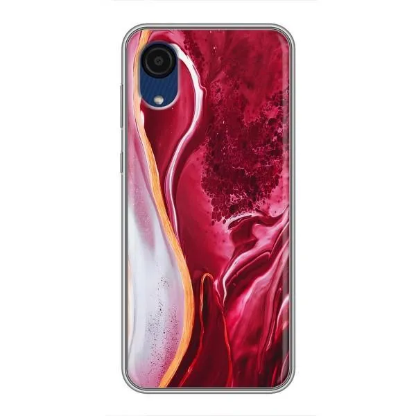 Чехол с принтом «Мрамор красный» для Samsung Galaxy A03 Core Чехол с принтом «Мрамор красный» для Samsung Galaxy A03 Core