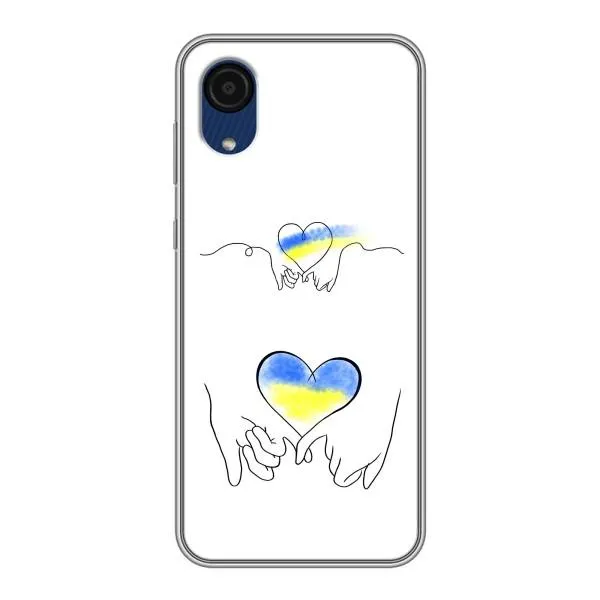 Чехол с принтом «Мир Украине» для Samsung Galaxy A03 Core Чехол с принтом «Мир Украине» для Samsung Galaxy A03 Core