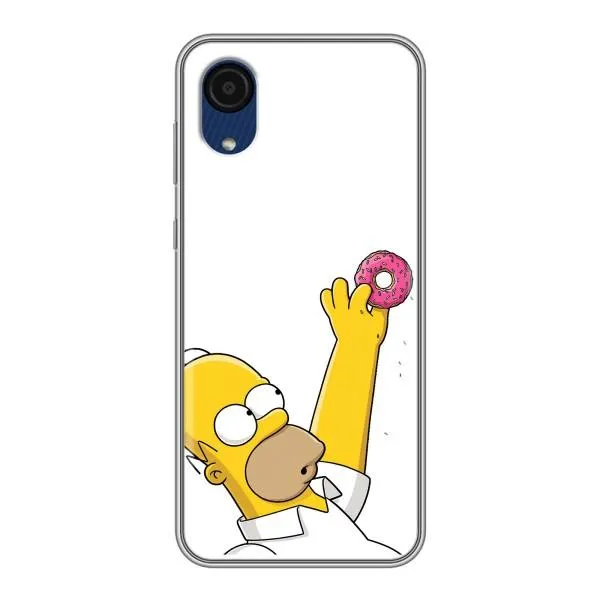 Чехол с принтом «Гомер с пончиком» для Samsung Galaxy A03 Core