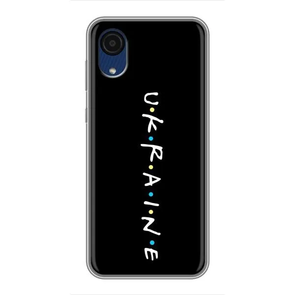 Чехол с принтом «UKRAINE» для Samsung Galaxy A03 Core Чехол с принтом «UKRAINE» для Samsung Galaxy A03 Core