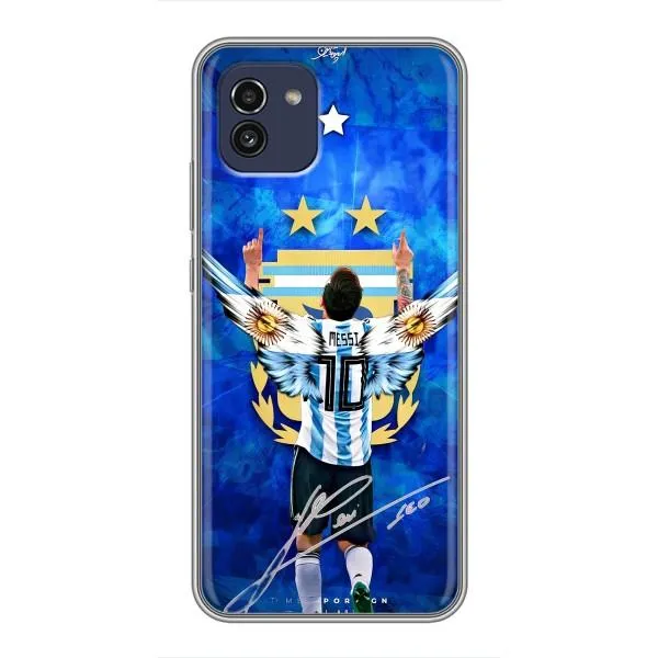 Чехол с принтом «Месси Аргентина» для Samsung Galaxy A03 (A035)