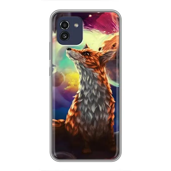 Чехол с принтом «Лисица в космосе» для Samsung Galaxy A03 (A035) Чехол с принтом «Лисица в космосе» для Samsung Galaxy A03 (A035)