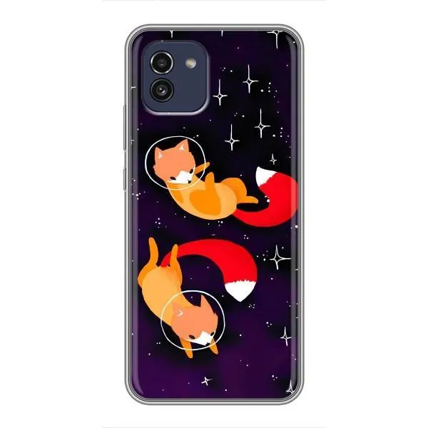 Чехол с принтом «Лисички космонавты» для Samsung Galaxy A03 (A035) Чехол с принтом «Лисички космонавты» для Samsung Galaxy A03 (A035)