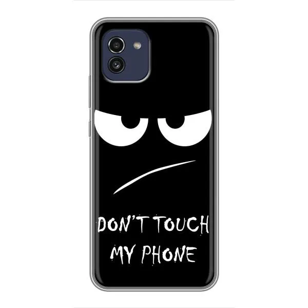 Чехол с принтом «Dont Touch» для Samsung Galaxy A03 (A035) Чехол с принтом «Dont Touch» для Samsung Galaxy A03 (A035)