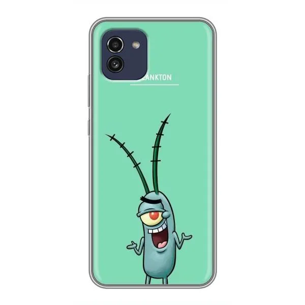Чехол с принтом «Персонаж Планктон» для Samsung Galaxy A03 (A035)