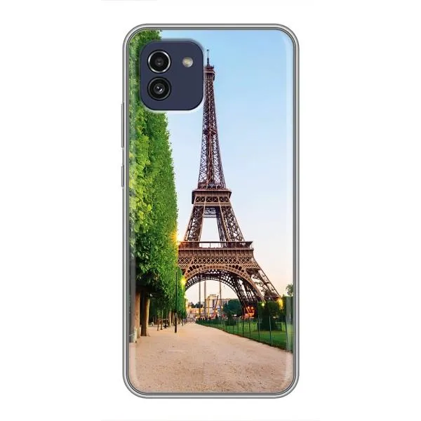 Чехол с принтом «Дорога в Париж» для Samsung Galaxy A03 (A035)