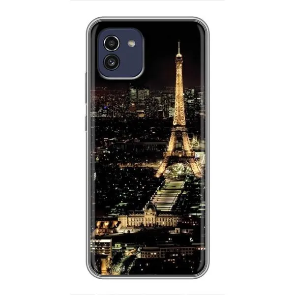 Чехол с принтом «Ночной Париж» для Samsung Galaxy A03 (A035)