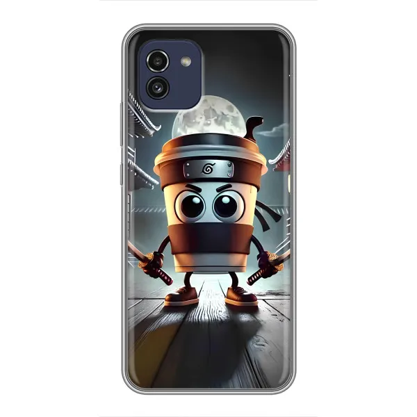 Чехол с принтом «Капучино асасино» для Samsung Galaxy A03 (A035)