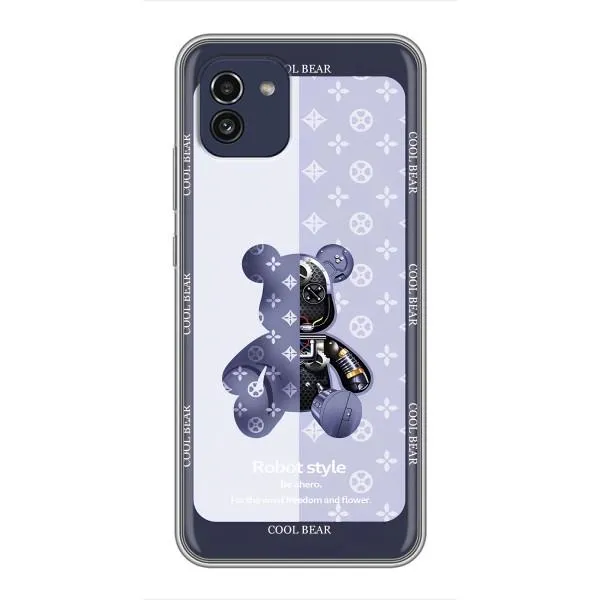 Чехол с принтом «Медвежонок LV» для Samsung Galaxy A03 (A035)