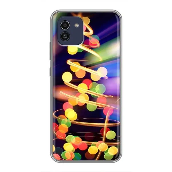 Чехол с принтом «Елка с гирлянд» для Samsung Galaxy A03 (A035)