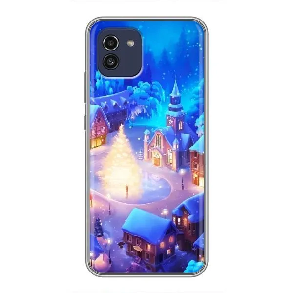 Чехол с принтом «Рождественский город» для Samsung Galaxy A03 (A035)